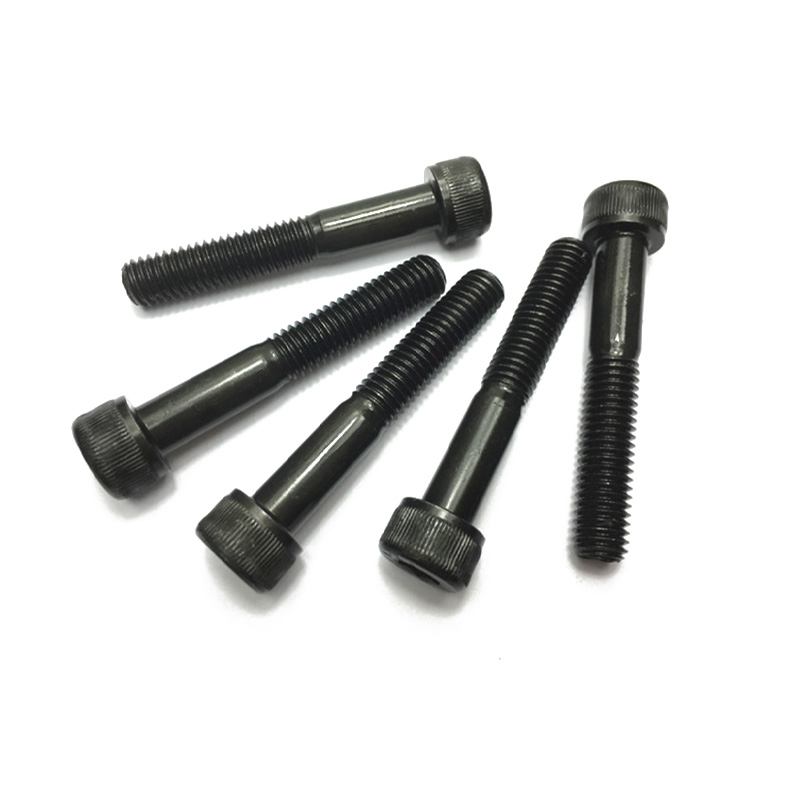 Crni vijak za utičnicu na pola navoja